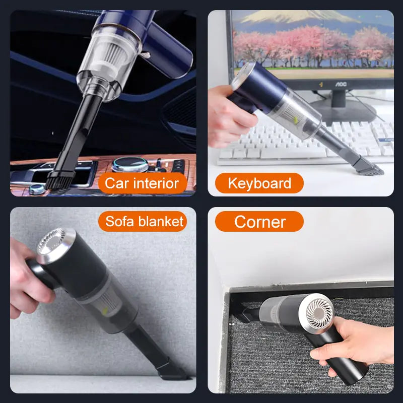 High Suction 2 in 1 Car Vacuum Cleaner