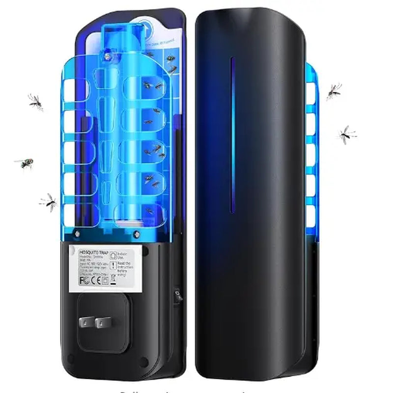 Burlan Flying Insect Trap Plug in Mosquito Bug Zapper Indoor Gnat Moth Catcher with 9W Night UV Light, 10 Sticky Glue Board Refills for Home Office